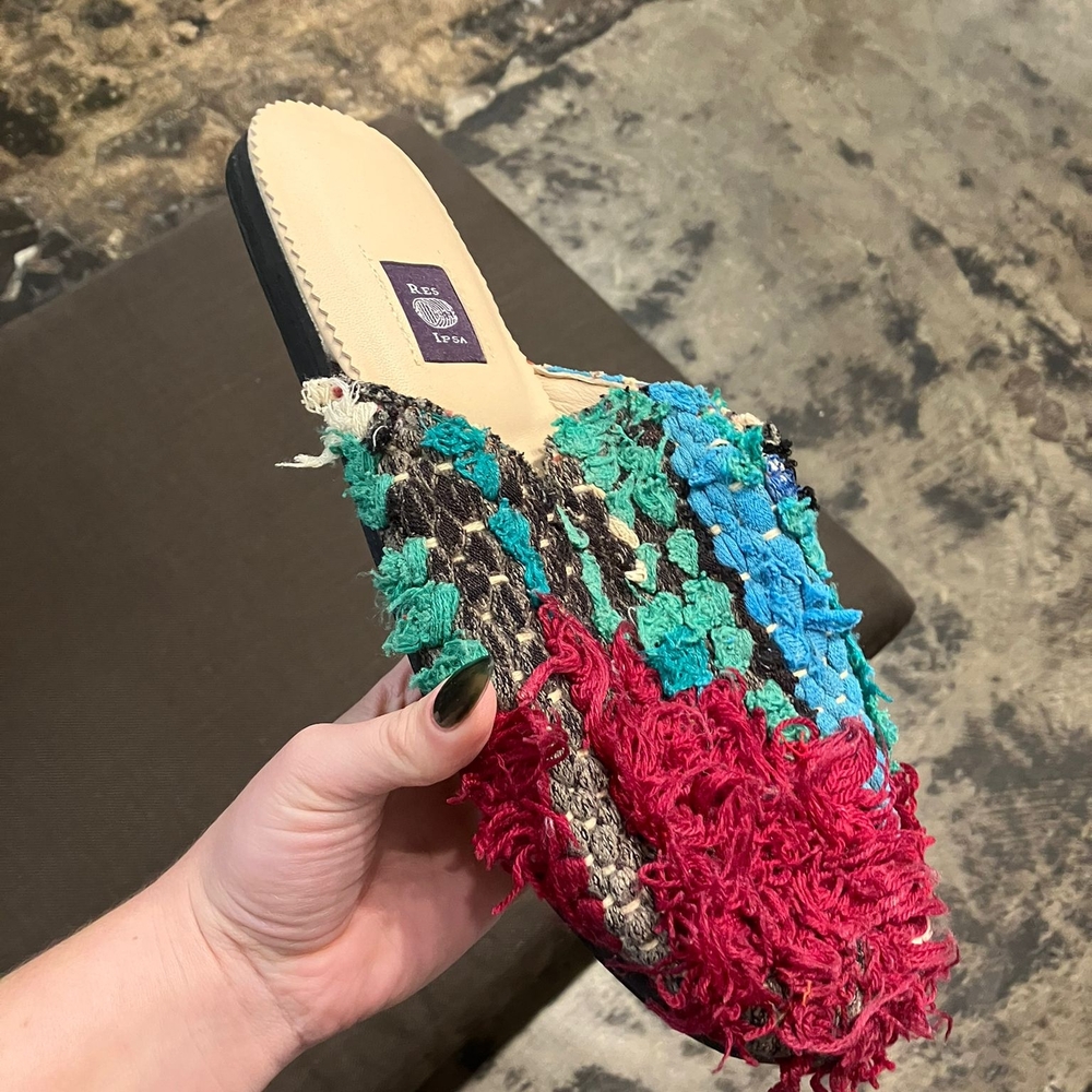 Multicolor Textured Men's Sandals
